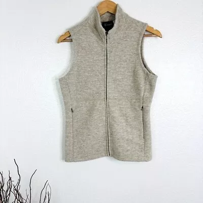 IBEX Merino Wool Blend Carrie Vest Almond Heather • $125