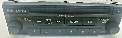 Mitsubishi Infinity CD FM/AM Radio Model MR587251 With Mounting Bracket Untested • $37.48