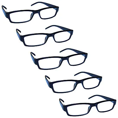 Value Multi 5 Packs Reading Glasses Mens Womens Lightweight UV Reader RRRRR32 • £11.50