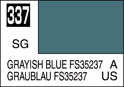 Mr. Hobby Mr. Colour - 337 - Grayish Blue FS35237 10ml Acrylic Model Paint • £1.99