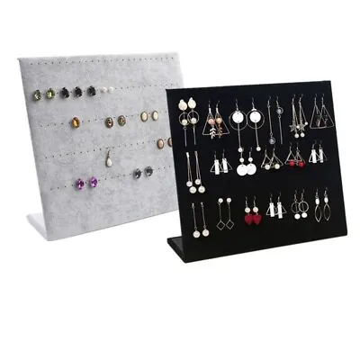 Velvet Earring Stand Holder Ear Stud Jewellery Display Organizer 60/30 Pairs UK • £10.95
