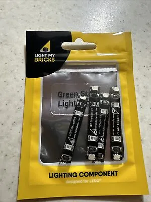 Light My Bricks Lighting Component LED Strip Lights - Green (4 Pack) • £12.99