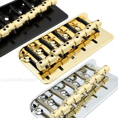 Wilkinson WBBC-5 5-String Bass Bridge Vintage Brass Saddles Precision Jazz • $25.99