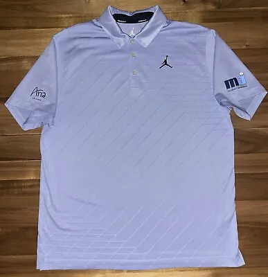 Michael Jordan Celebrity Golf Invitational Polo Shirt Size XL Blue DriFit • $59.99