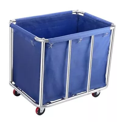 Laundry Cart With Wheels 400L Capacity Commercial Laundry Sorter Rolling  • $185.94