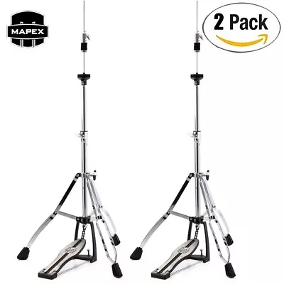 2-PACK Mapex H400 Storm Series Double Braced 3-Leg Hi-Hat Stand - Chrome • $169.99