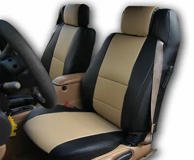 For 00-08 MERCEDES BENZ SL CLASS IGGEE S.LEATHER CUSTOM FIT 2 FRONT SEAT COVERS • $199