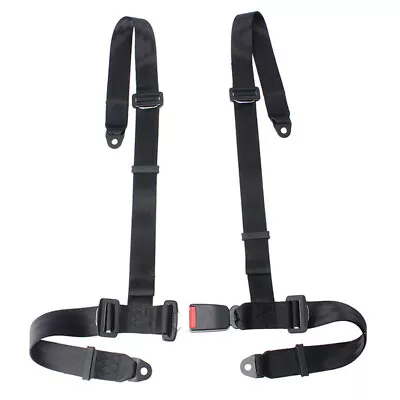 4-Point Harness Seat Belt Strap Shoulder Racing Car Adjustable Bucket Belt • £14.99