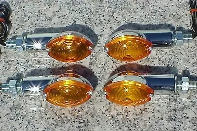 Yamaha XJ XS 250 400 600 650 750 850 Virago V-Star Chrome/Amber CE TURN SIGNALS • $19.95