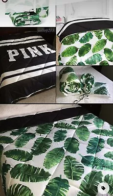 Victorias Secret Pink PALM  Bed In A Bag Full/Queen Comforter  Sheets NEW • $550