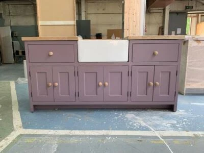 £1450 • Buy Belfast Sink Unit With Oak Worktop And 600mm Belfast Sink 