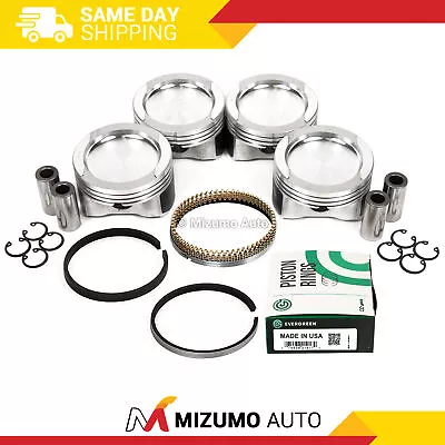 Pistons W/ Rings 19mm Wrist Pin Fit Volkswagen Beetle Goft Jetta 2.0L 8V • $119.95