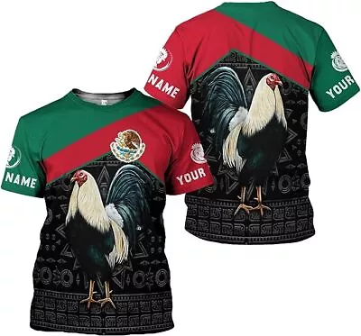 Personalized Name Mexican Shirts For Men Rooster Mexico Shirts For Men Mexico • $16.99