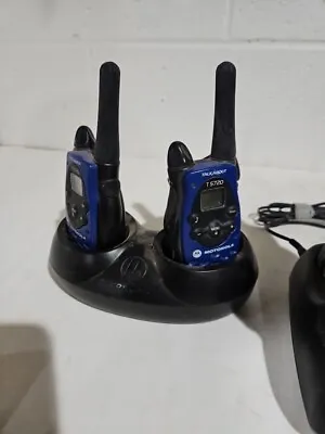 Motorola Talkabout T5720 Two Way Radio (Blue) Pair W/ Charger  • $26.99