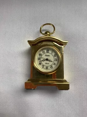 Vintage Miniature Circa Quartz Gold Design Desk Clock Untested Collectable • $19.99