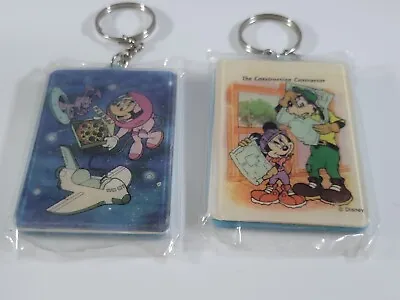 DISNEY Minnie Mouse Goofy Telephone Books Key Chains  Plastic Signed B. K. G • $19.99