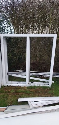 £10 • Buy LARGE Double Glazed White UPVC Window Frame, Glass And Beading