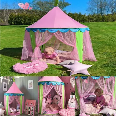 £17.99 • Buy Pop Up Princess Play Tent Girls Castle Palace Tent Indoor Kids Playhouse Outdoor