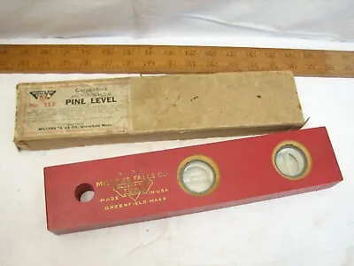 Clean Vintage Millers Falls312 12  Red Pine Level Carpenter's Tool Nice W/Box • $79.99