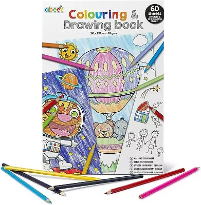 Abeec Colouring And Drawing Book 60 Sheet Kids Activity Packs • £3.70