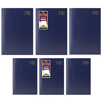 £4.99 • Buy 2023 - BLUE A4/A5 Day A Page/Week To View Diary SATURDAY SUNDAY SHARE PAGE