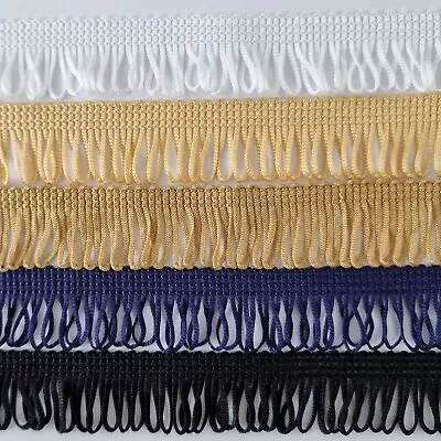 1 Inch / 25mm Loop Dress Fringe Sewing Crafts Trimmings Edging Curtain Sew Royal • £2.29