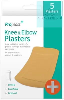 Extra Large Knee And Elbow Fabric Plasters - Padded For Extra Comfort And To • £5.27