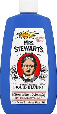 (Pack Of 6) Mrs. Stewarts Concentrated Liquid Bluing 8 Fl Oz Each Bio-Degrada • $31.83