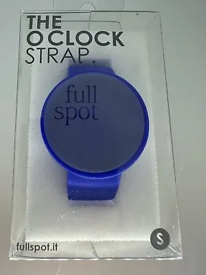 O Clock Watch Band Full Spot SRL Size Small Blue New Silicone Made In Italy • $29.99