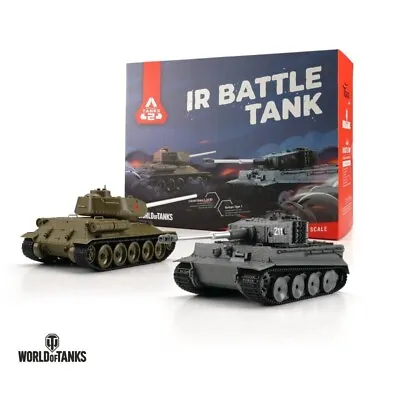World Of Tanks 1/30 RC Tiger I Vs T-34/85 IR Battle Tank Ready To Run • $109.99