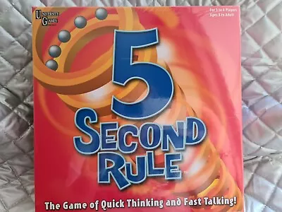 5 Second Rule Board Game - Get Ready To Think Quick & Talk Fast  • $15