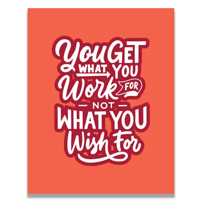 Wish It Motivational Focus Success Quotes Poster 11X14 Inches • $9.95