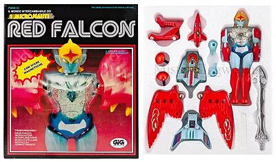 Vintage 1977 MEGO Takara GiGi Micronauts Micronauti RED FALCON Reproduction Box • $500