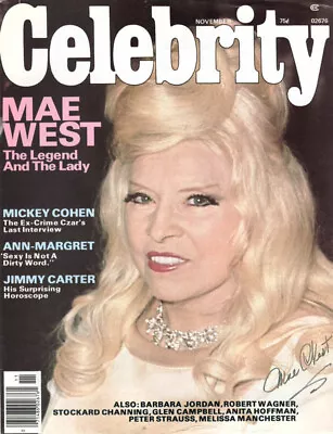 Mae West - Magazine Cover Signed • $180