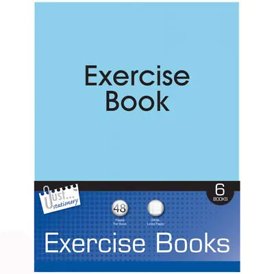 Just Stationery White Lined 6 Exercise Books A5 • £3.29