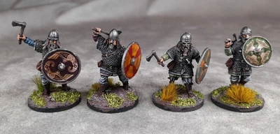 £39.99 • Buy VIKING HIRDMEN WITH AXES #1, Pro Painted 28mm Miniatures, Saga, Dark Ages