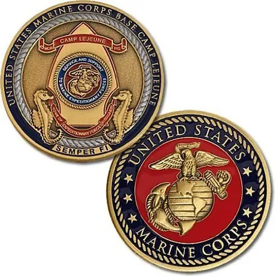 NEW U.S. Marine Corps Base Camp Lejeune Semper Fi Challenge Coin • $15.99