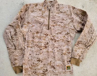 USMC FR Inclement Weather Combat Shirt LARGE Long  IWCS Desert  Frog MARPAT LL • $135