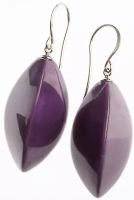 Zsiska Bossa Nova Purple Drop Earrings • $55
