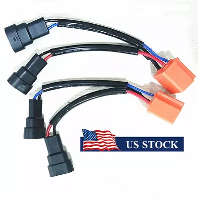 2x 100W 9006 / 9005 To H4 Headlight Bulb Conversion Sockets Wire Adapter Harness • $13.09