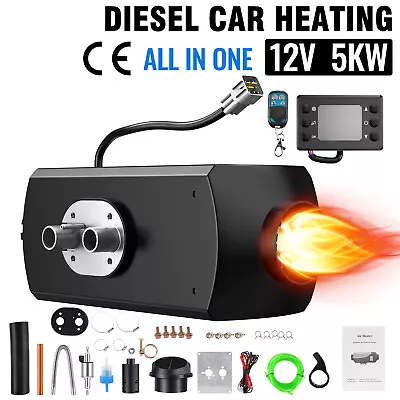 12V 5KW Air Diesel Heater Thermostat Bluetooth Remote Caravan Motorhome Trailer • $109.99