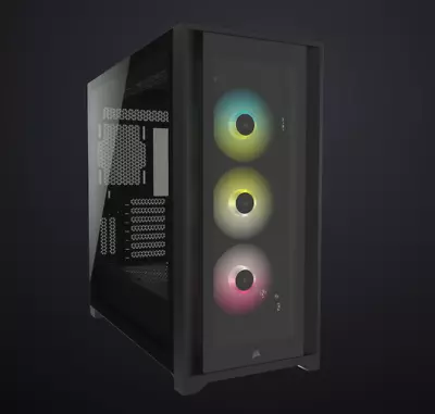 Corsair ICUE 5000X RGB Tempered Glass Gaming Case *SEE DESCRIPTION* • £26