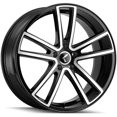 Kraze KR190 Lusso 17x8 5x4.5  +38mm Black/Machined Wheel Rim 17  Inch • $147.99