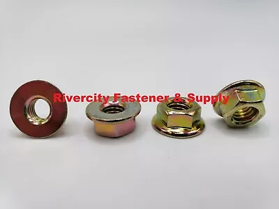 (25) M6-1.0 Flange Nut Spin Whiz Nuts M6x1.0 / 6mm With A 10mm Hex Grade 10.9 • $11.88