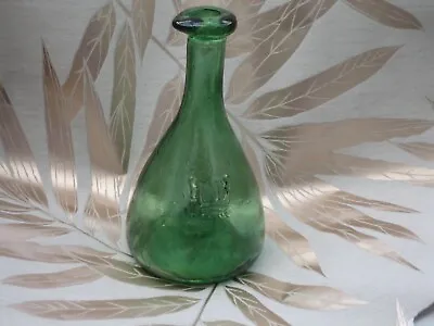 Vintage Green Glass  Decanter  In Vgc  No Stopper  • £3.99