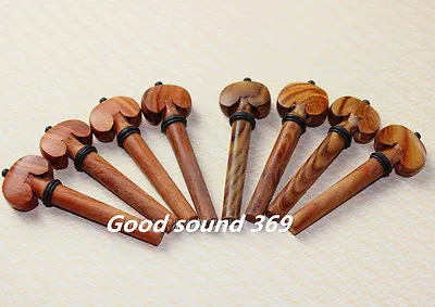 4/4 Violin Fittings 6pcs Rosewood Pegs beauty Decoration Violin Accessories • $5