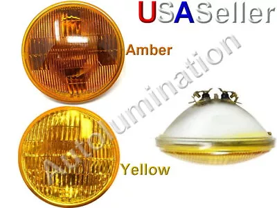 New 4012-a Amber Yellow 6 Volt Par46 Sealed Beam Headlight Bulb 4012a 4012 • $69.99