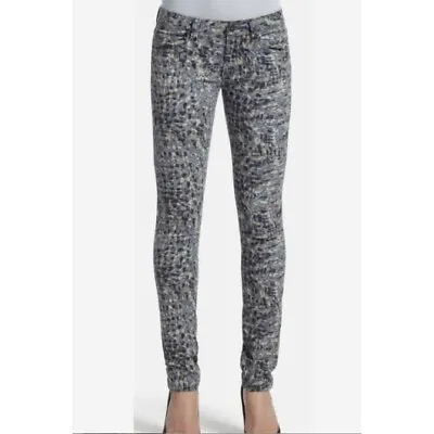 CAbi Womens Jeans Jeggings Camo Gray Skinny Stretch Sz 16 Pockets • $14.99