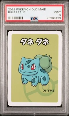 $10 • Buy Pokemon Center Japan Exclusive 2019 Old Maid - BULBASAUR - PSA 9 MINT
