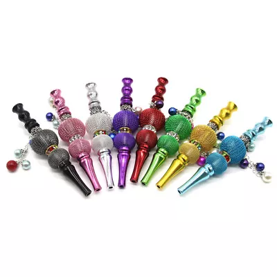£7.22 • Buy 1X Detachable Aluminum Shisha Mouth Tip 114MM Metal Hookah Mouthpiece Filter Tip